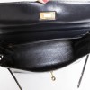 Bag Kelly 32 HERMES leather blue box vintage Navy