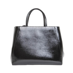 Sac FENDI cuir verni noir