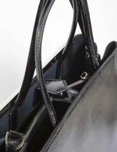 Sac FENDI cuir verni noir