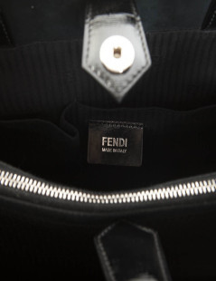 Sac FENDI cuir verni noir