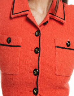 Veste courte CHANEL orange