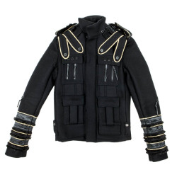 Veste militaire noir  DIOR hommes en feutre T 40