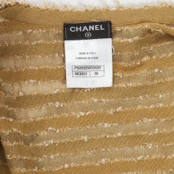  CHANEL Dubaï cruise collection golden bolero size 38EU