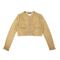  CHANEL Dubaï cruise collection golden bolero size 38EU