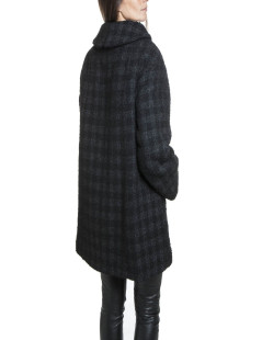 Manteau CHANEL T 38 fr tweed lamé noir