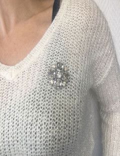 Broche CHANEL strass