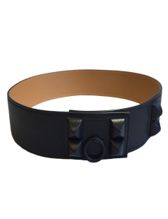 Ceinture HERMES CDC en veau swift et chamonix ébène et gold T85