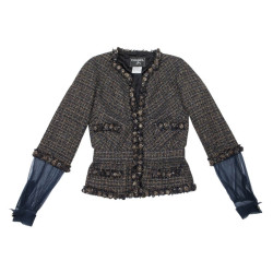 Veste CHANEL Tweed noire t 38