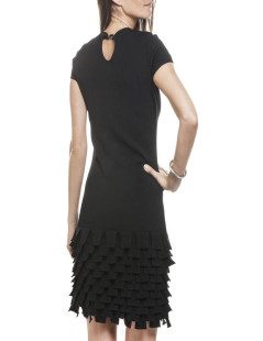 Black dress CHANEL T 38 en