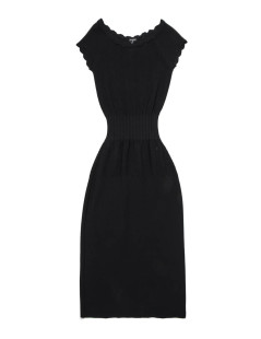 CHANEL T 36 Black dress in viscose