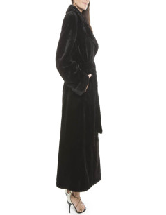 Long manteau en vison rasé 