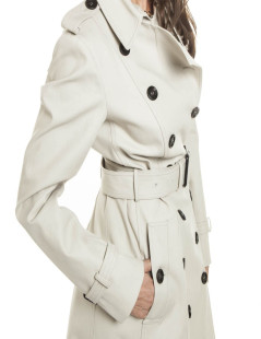 Trench coat BURBERRY T 44it/40 en Ecru canvas