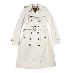 Trench coat BURBERRY T 44it/40 en Ecru canvas