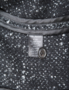 ISABEL MARANT T1 black and grey wool jacket