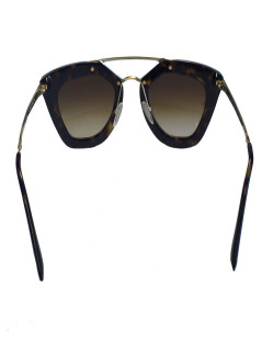 PRADA sunglasses metal gold and plastic way tortoiseshell