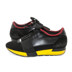 Trainers 'race runner' BALENCIAGA T 39 FRcuir, mesh and neoprene