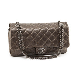 Sac CHANEL cuir cuivré matelassé