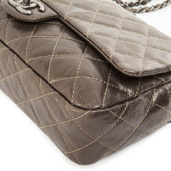 Sac CHANEL cuir cuivré matelassé