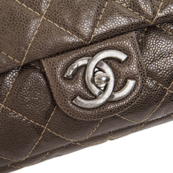 Sac CHANEL cuir cuivré matelassé