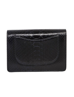 Wallet CHANEL dark purple python