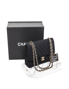 Sac 'Timeless' CHANEL en jersey noir