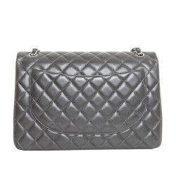 Maxi jumbo CHANEL matelassé gris foncé