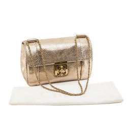 Sac CHLOE python doré