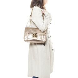 Sac CHLOE python doré