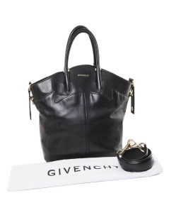 GIVENCHY black smooth soft leather bag