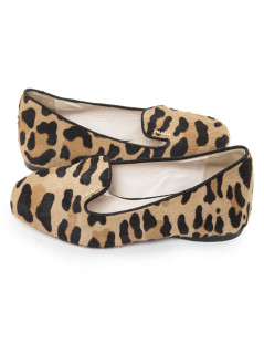 PRADA T 38 EN way leopard flats