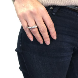 Bague Vertige HERMÈS en argent massif