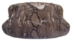 Pochette python gris ZAGLIANI