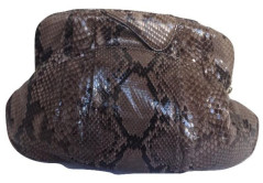 Pouch gray ZAGLIANI python