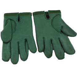 gants HERMES t 7 cuir  vert