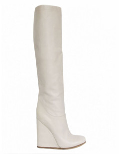 Boots LANVIN T 38.5 beige leather