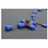 Collier Croix bleu MARGUERITE DE VALOIS