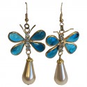 Boucles d'oreille MARGUERITE DE VALOIS papillon