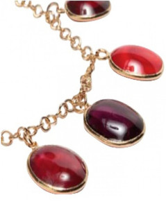 MARGUERITE de VALOIS red molten glass bracelet