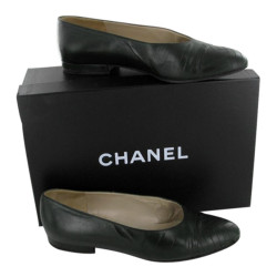 Ballerinas T36 CHANEL green lambskin