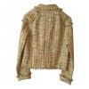 CHANEL tweed jacket straw