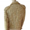 CHANEL tweed jacket straw