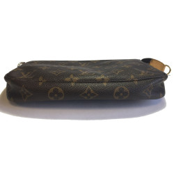 Pochette LOUIS VUITTON en toile monogram marron