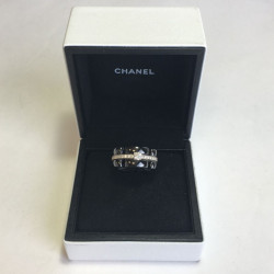 Bague Ultra CHANEL T51 en céramique noir et diamants