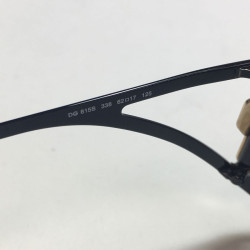 Lunettes D&G monture en plastique noir