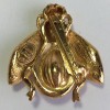 Broche CHRISTIAN DIOR abeille en strass et métal doré