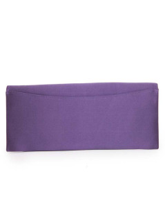 DANIEL SWAROVSKI purple silk satin and Crystal mesh pouch