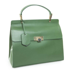 Sac BALENCIAGA cuir lisse vert