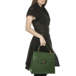 Sac BALENCIAGA cuir lisse vert