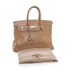 Birkin 35 HERMES cuir courchevel gold 