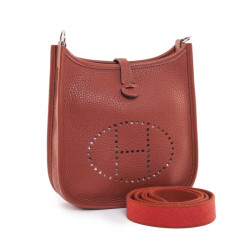 Mini bag epsom leather HERMES Evelyne